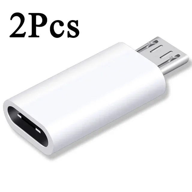 1-5pcs Type C Female To Micro USB Male Adapter Connector Charging Data Transfer USB-C To Micro USB Converters for Xiaomi Samung