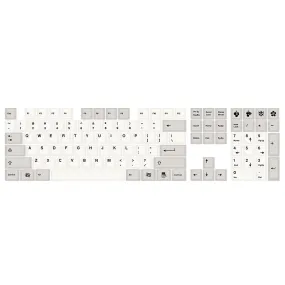 108 Keys Gray&White PBT Keycap Set OEM Profile Sublimation Japanese Custom Keycaps for Mechanical Keyboards