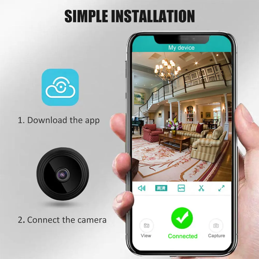 1080P IP Mini Infrared Night Wifi Wireless Camera for Home Security