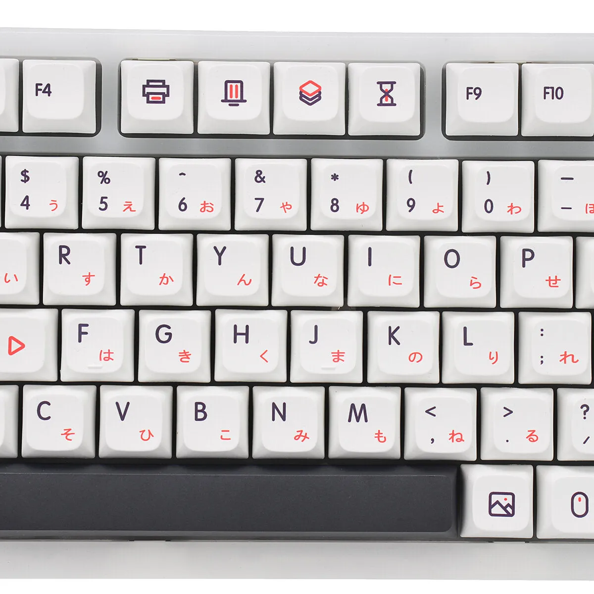 126 Keys KON MOMO PBT Keycap Set XDA Profile Sublimation Japanese Custom Keycaps for Mechanical Keyboards