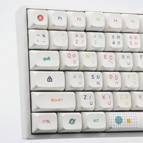 127keys PBT Keycap XDA Profile English Korean Thai |  RGB Mechanical Keyboard for Cherry MX Switch