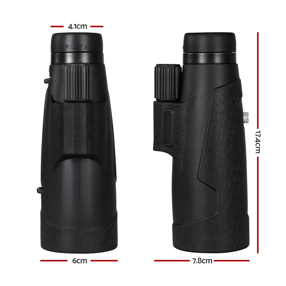 12X 50mm HD Zoom Monocular Telescope BAK4 Prism Water-Resistant