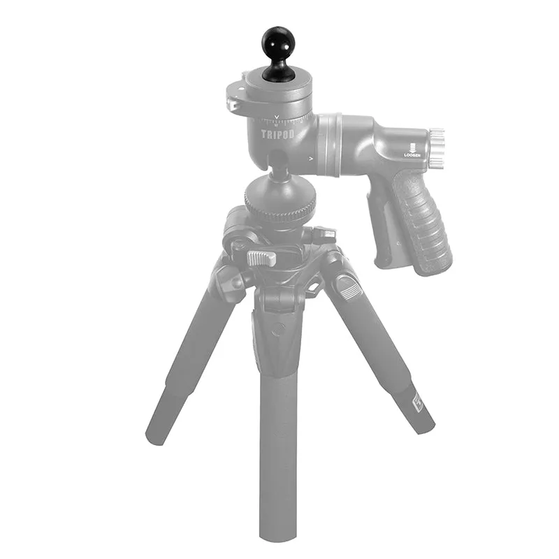 1/4"-20 Camera Thread to 25mm Swivel Ball Adapter