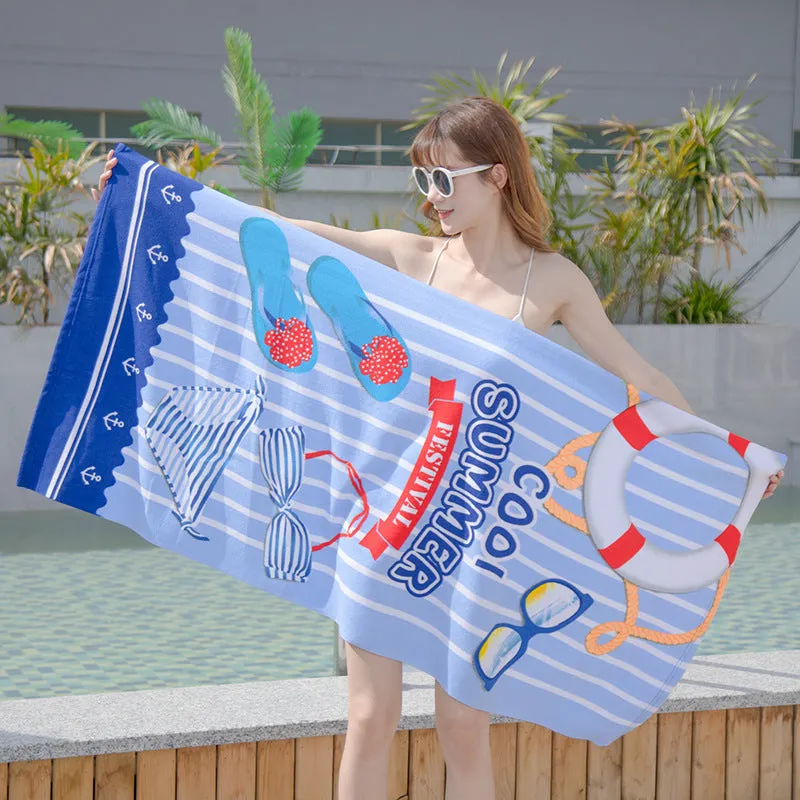 150x70cm Summer Microfiber Quick-drying Beach Towel Travel Blanket