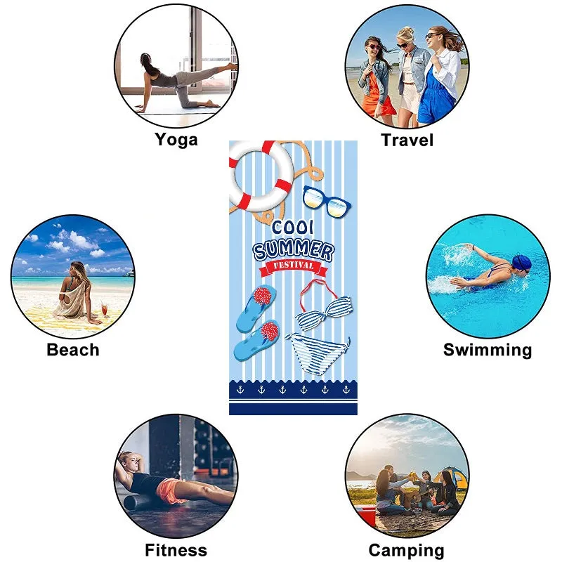 150x70cm Summer Microfiber Quick-drying Beach Towel Travel Blanket