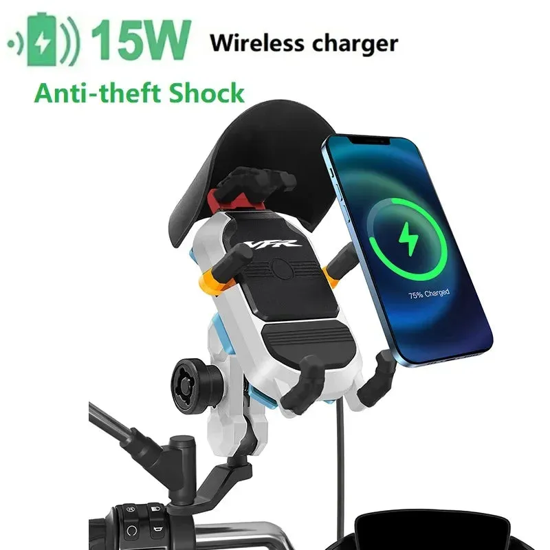 15W Wireless Motorcycle Phone Holder for Honda Varadero & XADV