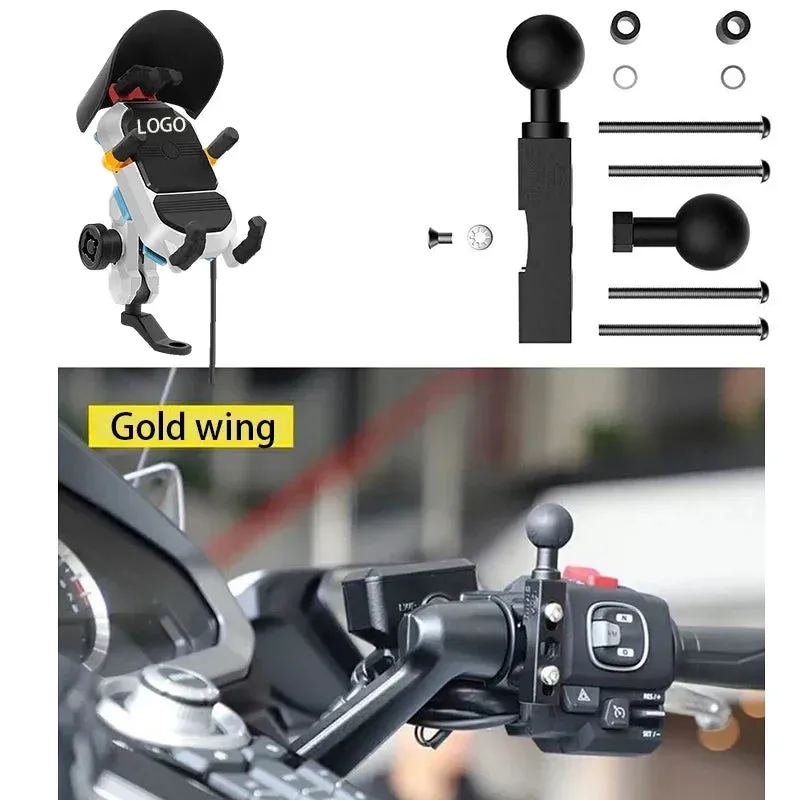 15W Wireless Motorcycle Phone Holder for Honda Varadero & XADV