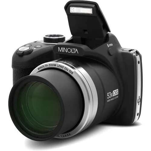 16.MP 1/2.3" BSI CMOS Sensor
53x Optical Zoom Lens
Full HD 1080p Video at 30fps
24-1256mm (35mm Equivalent)
3.0" 460k-Dot LCD Monitor
ISO 100-3200
Optical Image Stabilization