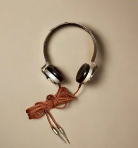 1920s TMC Bakelite And Metal 2000Ω Crystal Set Headphones