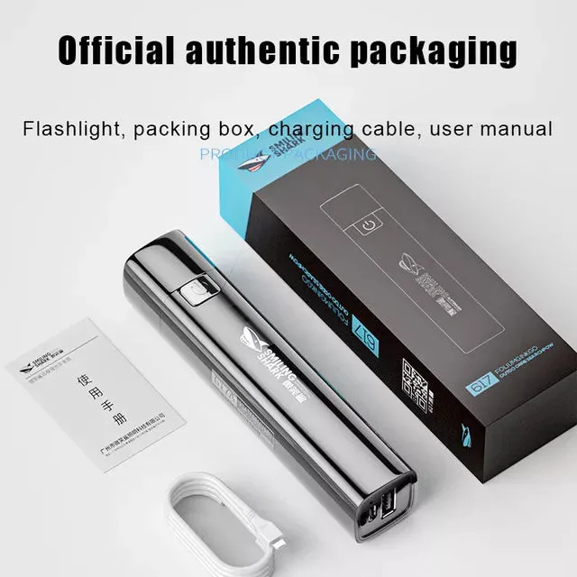 2 IN 1 400LM Mini Torch Power Bank Ultra Bright Tactical LED Flashlight Outdoor Lighting 3 Modes With USB Charging Cable