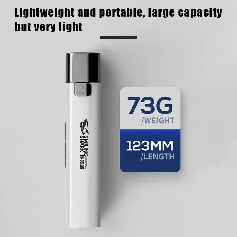 2 IN 1 400LM Mini Torch Power Bank Ultra Bright Tactical LED Flashlight Outdoor Lighting 3 Modes With USB Charging Cable