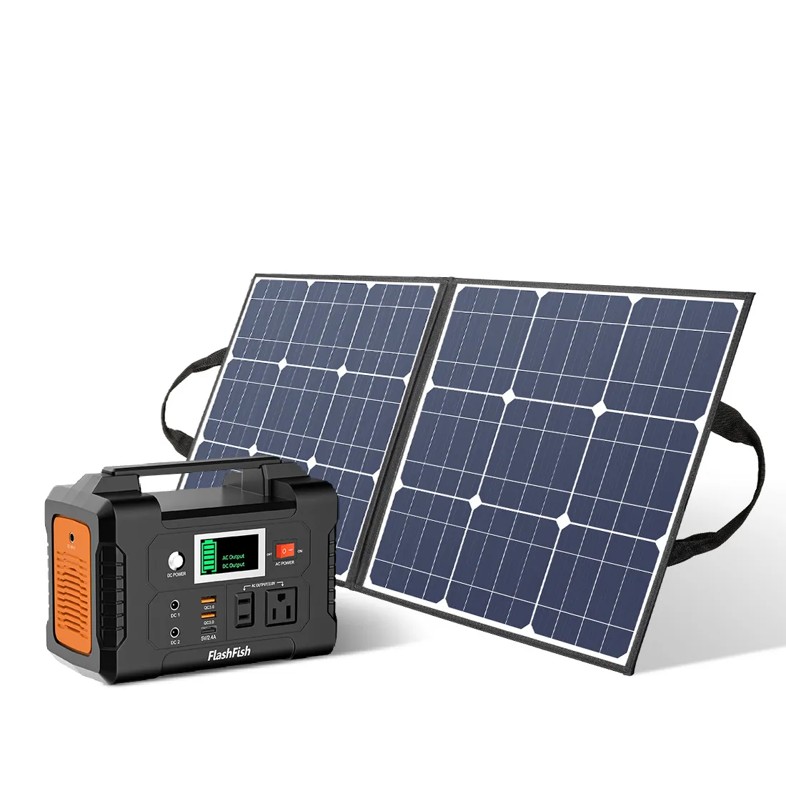 200W Portable Power Station with 50W 18V Portable Solar Panel