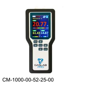 25% Oxygen and 100% Carbon Dioxide Sampling Data Logger