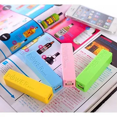 2600mAh Mini Portable Power Bank external battery for iphone 6/6 plus/5/5S/Samsung S4/S5/Note2