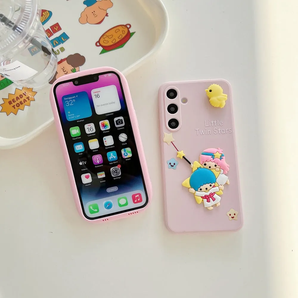 3D Spin Flower Silicone Soft Phone Case - Samsung M35 (5G)