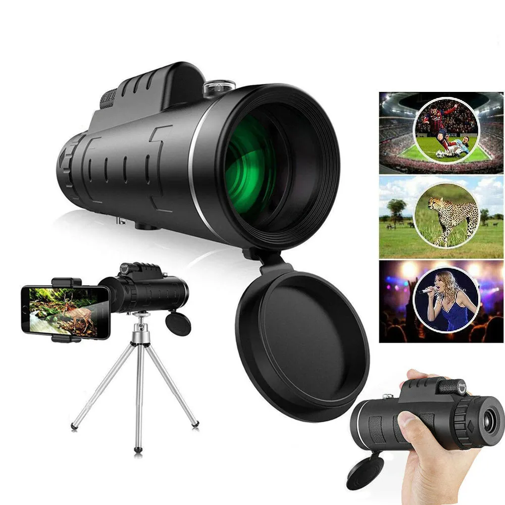 40x60 HD Monocular Starscope Phone Zoom Lense with Compass