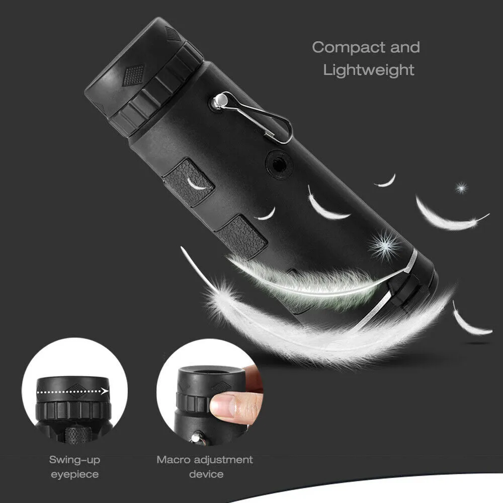 40x60 HD Monocular Starscope Phone Zoom Lense with Compass