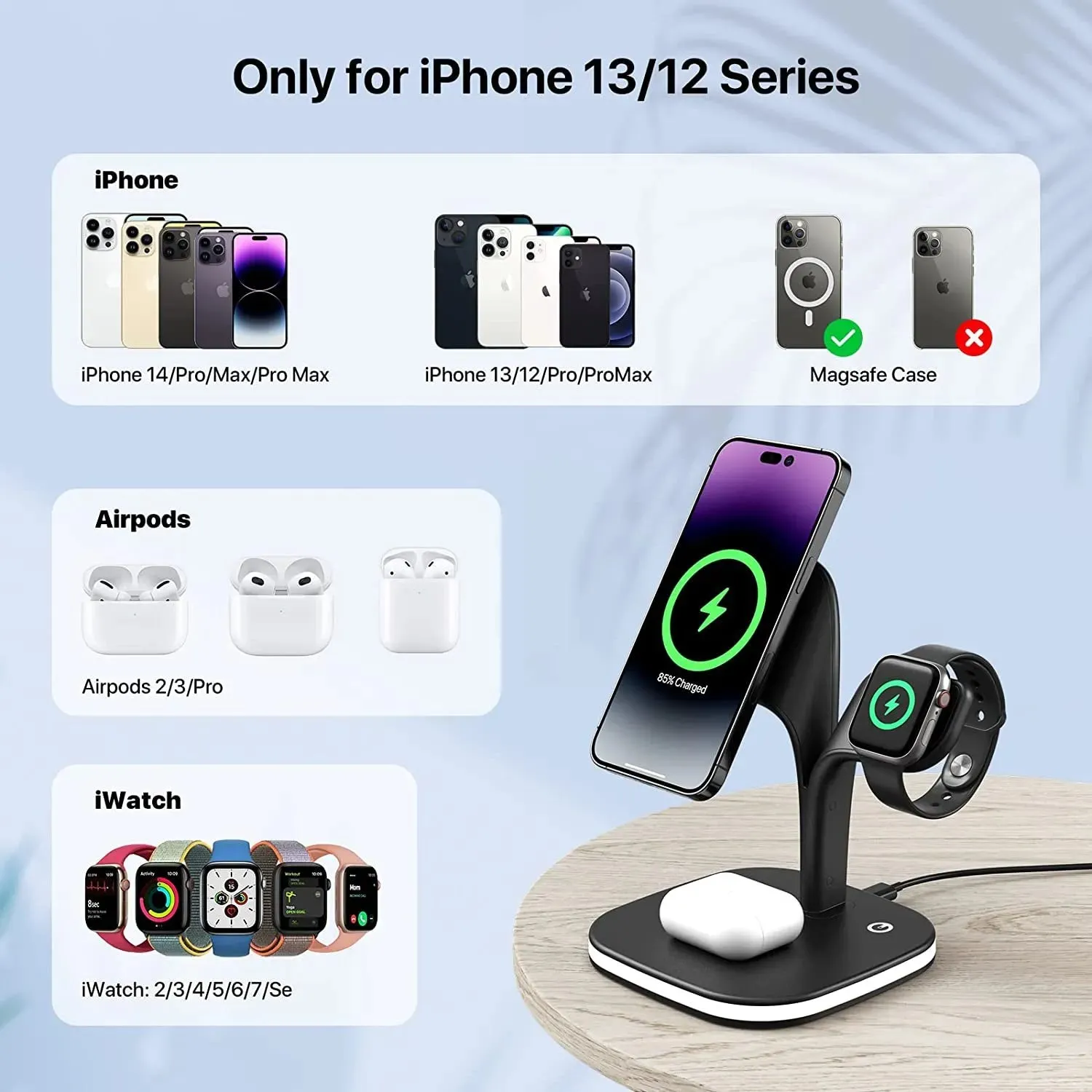 5-in-1 Magnetic Wireless Charging Station