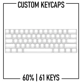 60% Keyboard Custom Keycaps ( ANSI | 61 Keys )