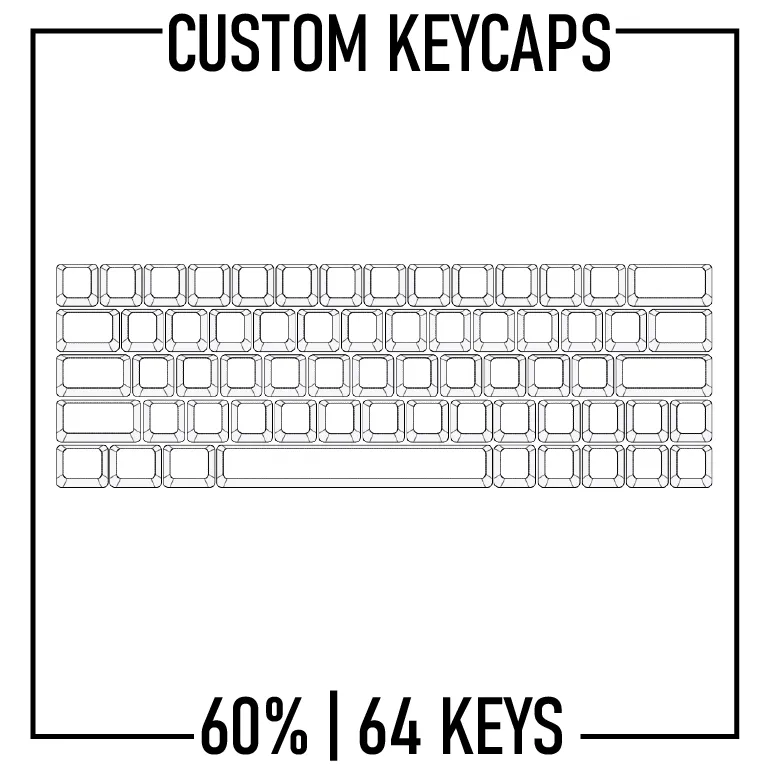 60% Keyboard Custom Keycaps( ANSI | 64 Keys )