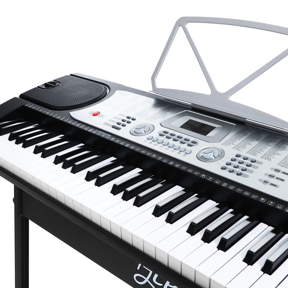 61-Key Electronic Piano Keyboard w/ Stand, 255 Rhythms - Alpha