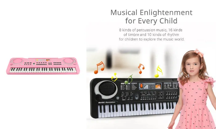 61 Keys Electronic Organ USB Digital Keyboard