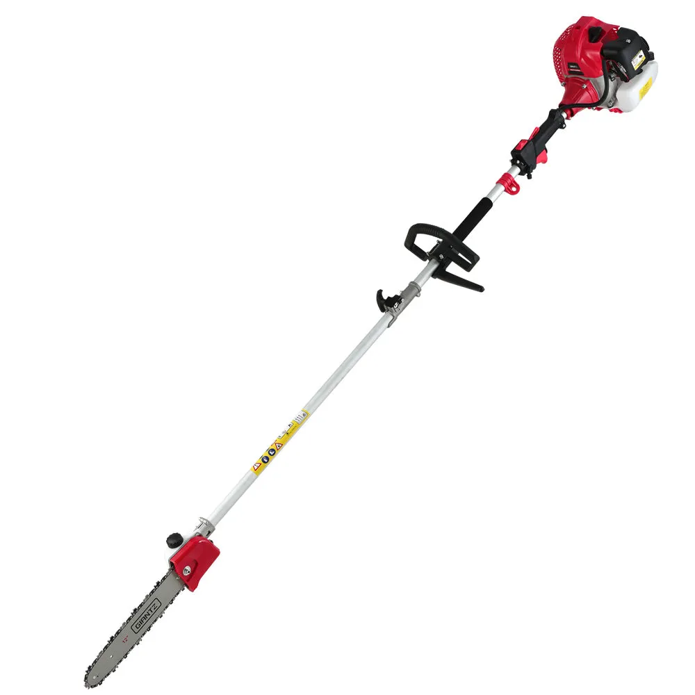 62CC Pole Chainsaw 12in Chain Saw Petrol 5.6m Long Reach Red