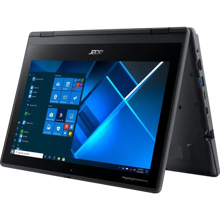 Acer Travelmate Spin B3 B311Rn-31-C4Su Hybrid (2-In-1) 29.5 Cm (11.6") Touchscreen Full Hd Intel® Celeron® N 4 Gb Ddr4-Sdram 128 Gb Ssd Wi-Fi 5 (802.11Ac) Windows 10 Pro Education Black