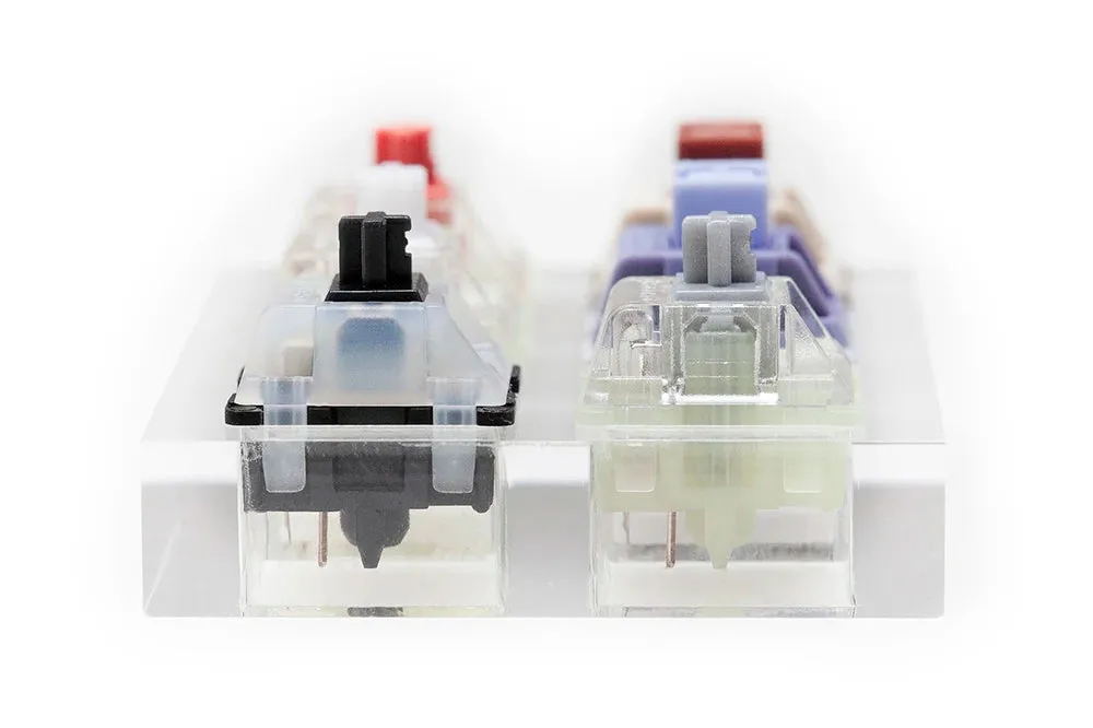 Acrylic Switch Tester Domikey Switch Cherry Switch for Mechanical Keyboard ERGO Black Clear Top Silent Red Silver Astronaut Hush