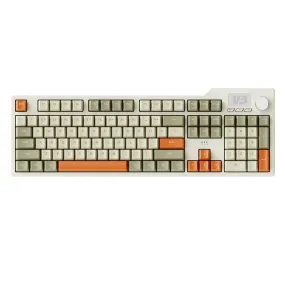 Ajazz AK35i V3 Crey-Cream-Orange Mechanical keyboard Wired White lights (Sea Salt switch)