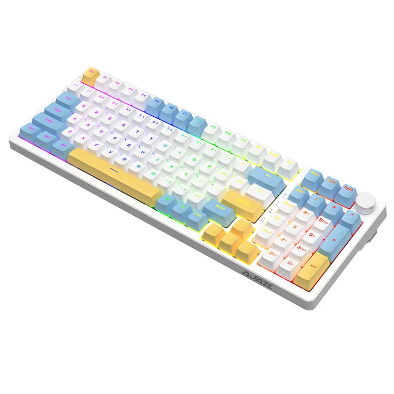 Ajazz AK992 Summer Blue Special Edition Wireless Mechanical Keyboard