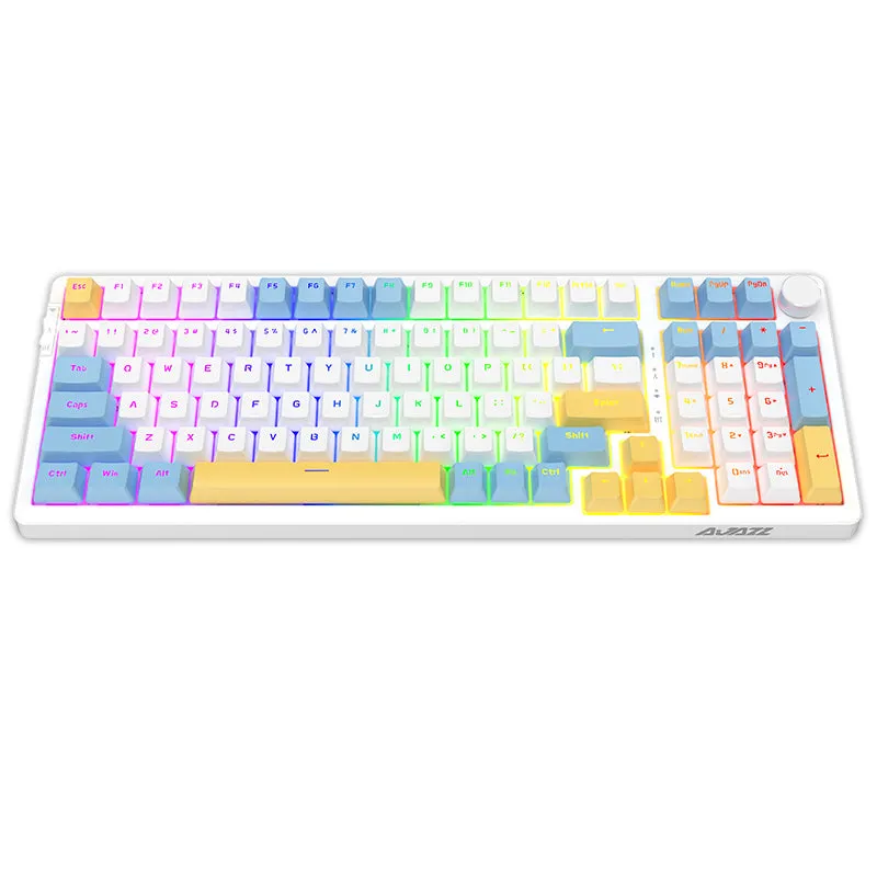 Ajazz AK992 Summer Blue Special Edition Wireless Mechanical Keyboard