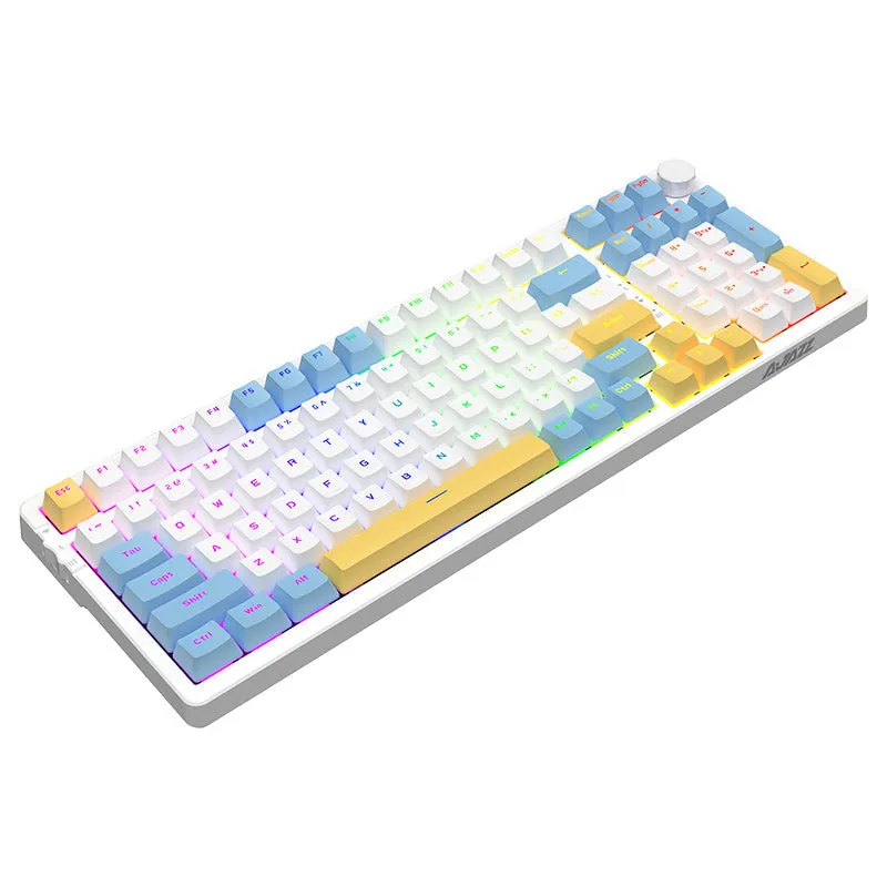 Ajazz AK992 Summer Blue Special Edition Wireless Mechanical Keyboard