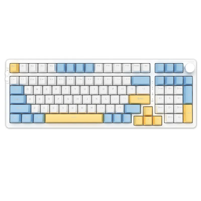 Ajazz AK992 Summer Blue Special Edition Wireless Mechanical Keyboard