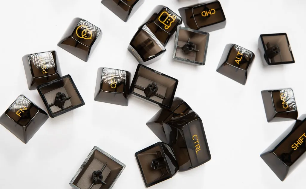 Akko V2 Black Clear Transparent Keycap Set (155-Key)