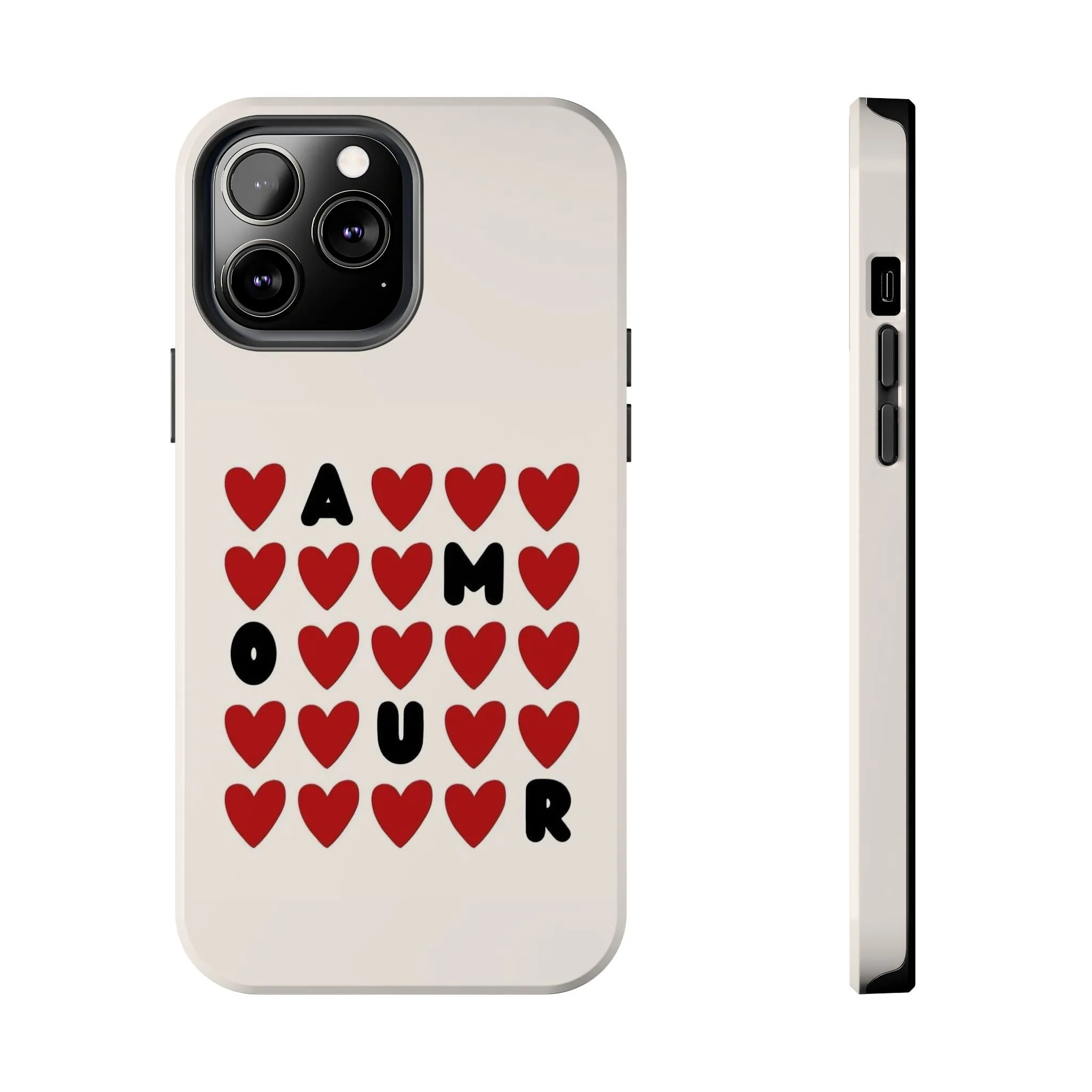 Amour Valentines Hearts Tough iPhone Cases