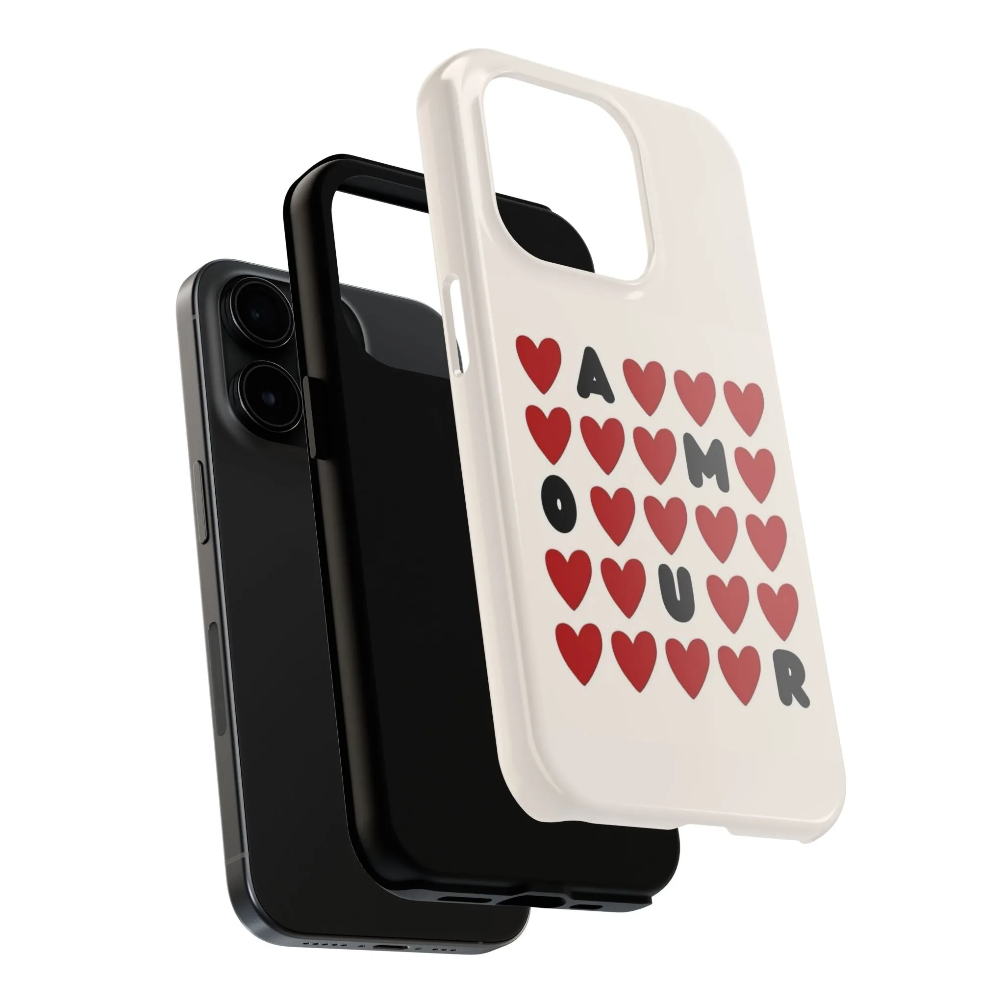 Amour Valentines Hearts Tough iPhone Cases