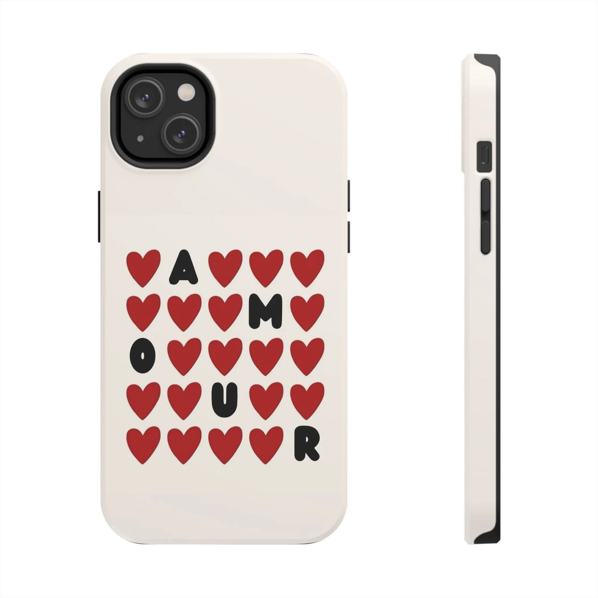 Amour Valentines Hearts Tough iPhone Cases