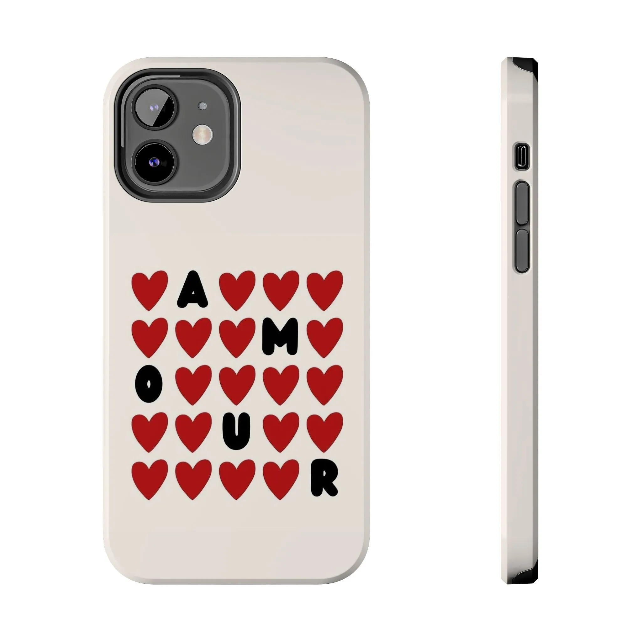 Amour Valentines Hearts Tough iPhone Cases