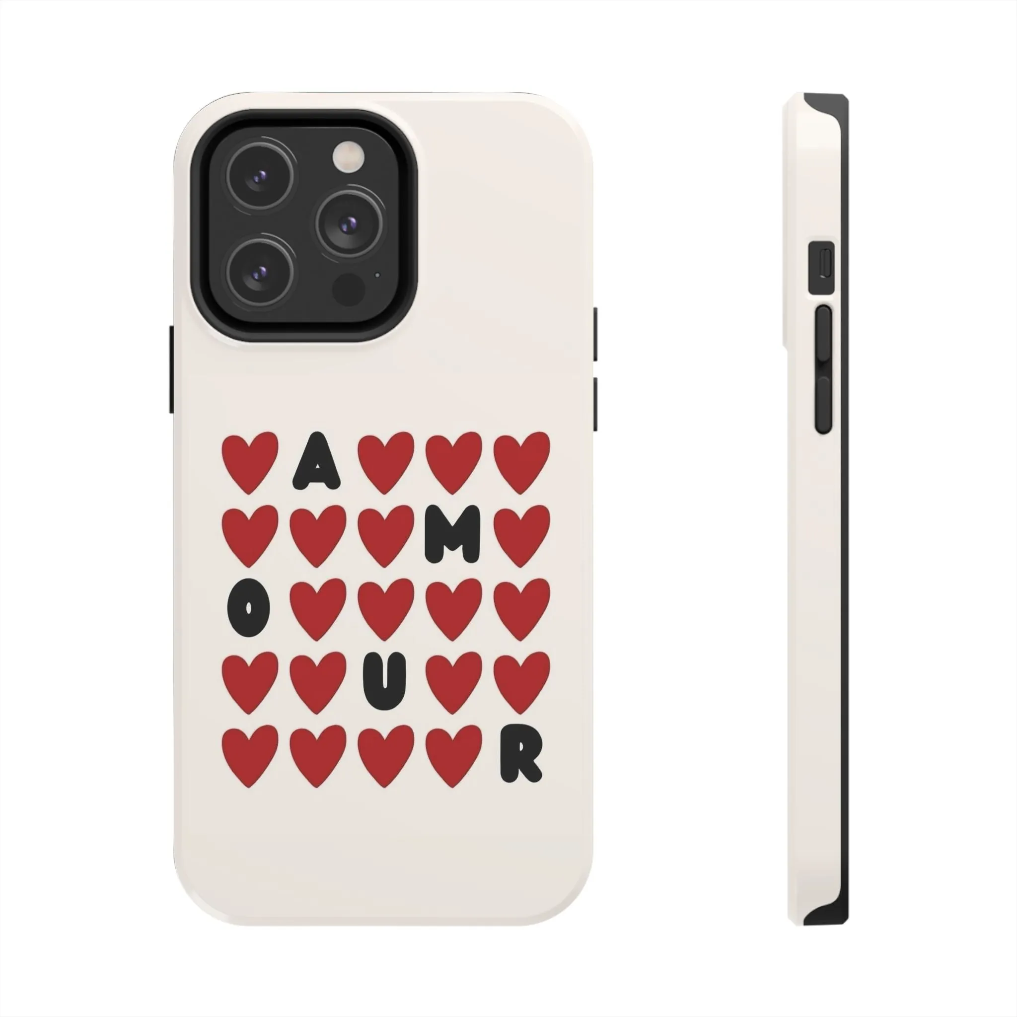 Amour Valentines Hearts Tough iPhone Cases