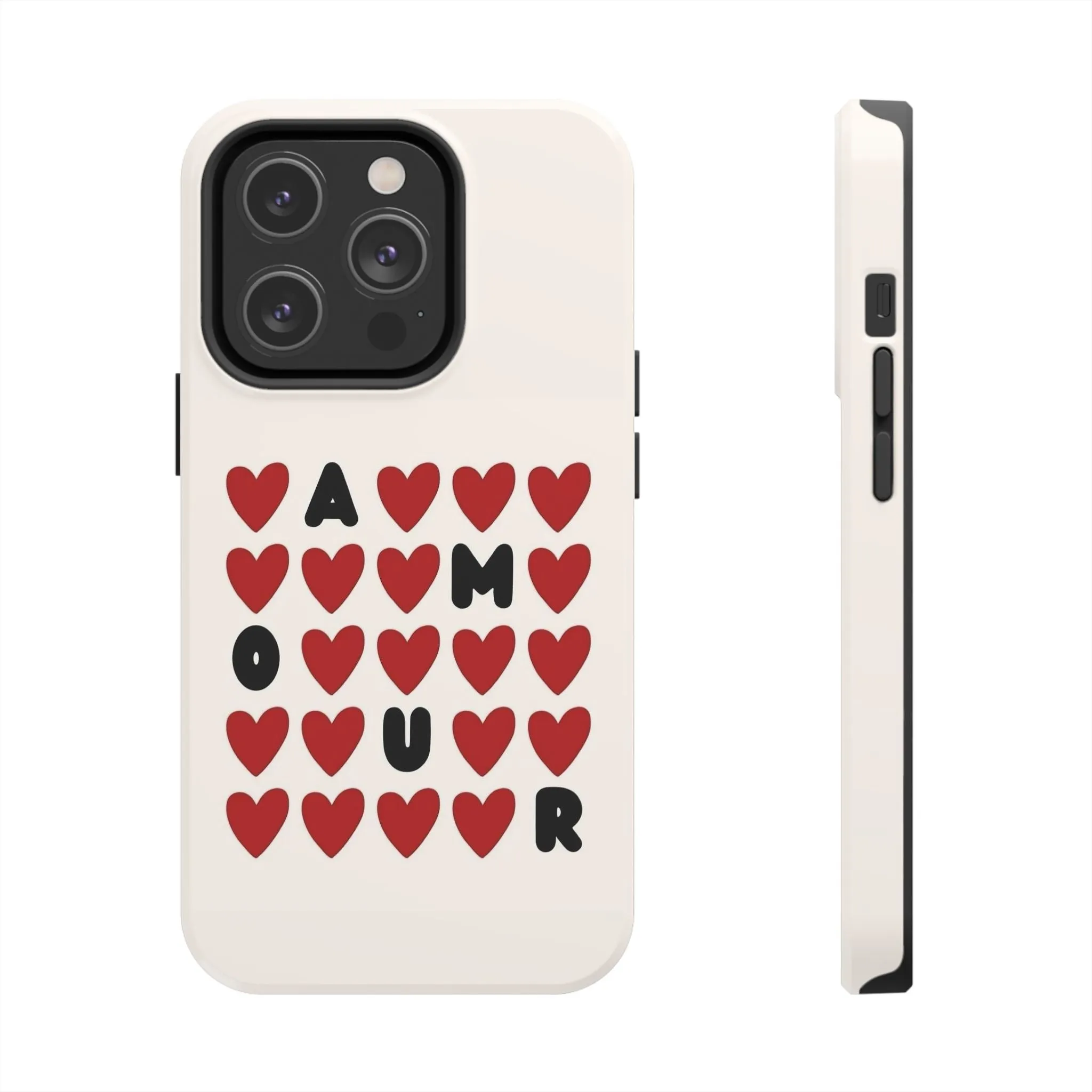 Amour Valentines Hearts Tough iPhone Cases