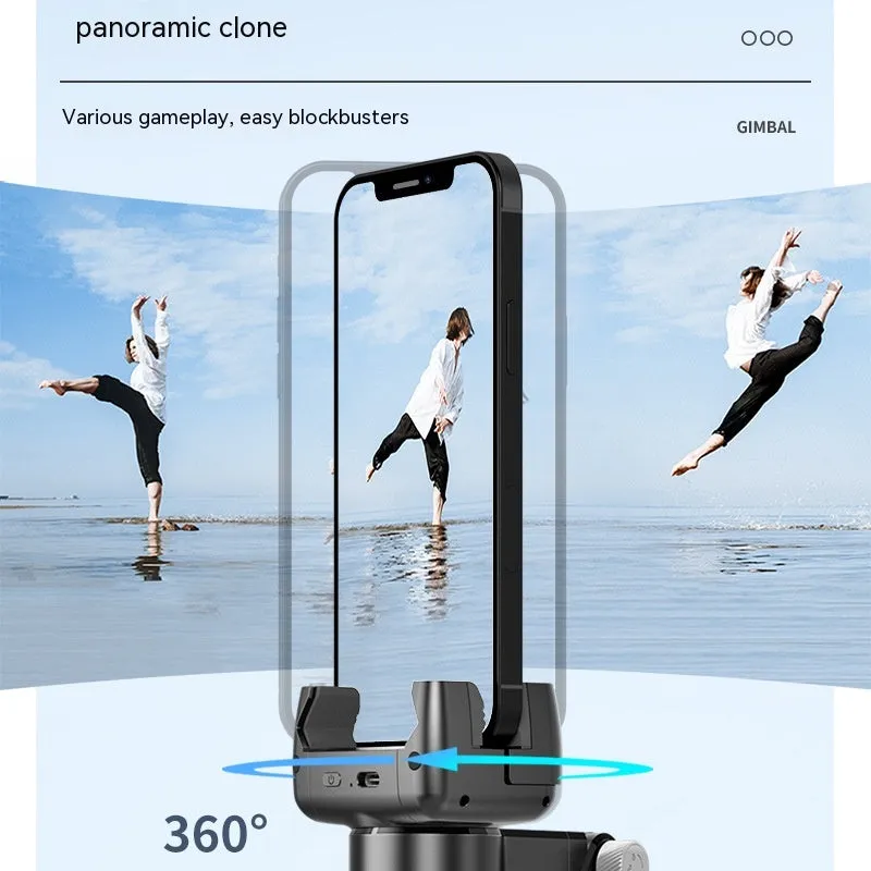 Anti-Shake Gimbal Stabilizer Selfie Stick for Live Streaming, 360° Rotating