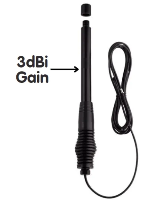 ANU1200 2-in-1 All-Terrain UHF CB Antenna for low/high gain (3dbi/6.5dbi)