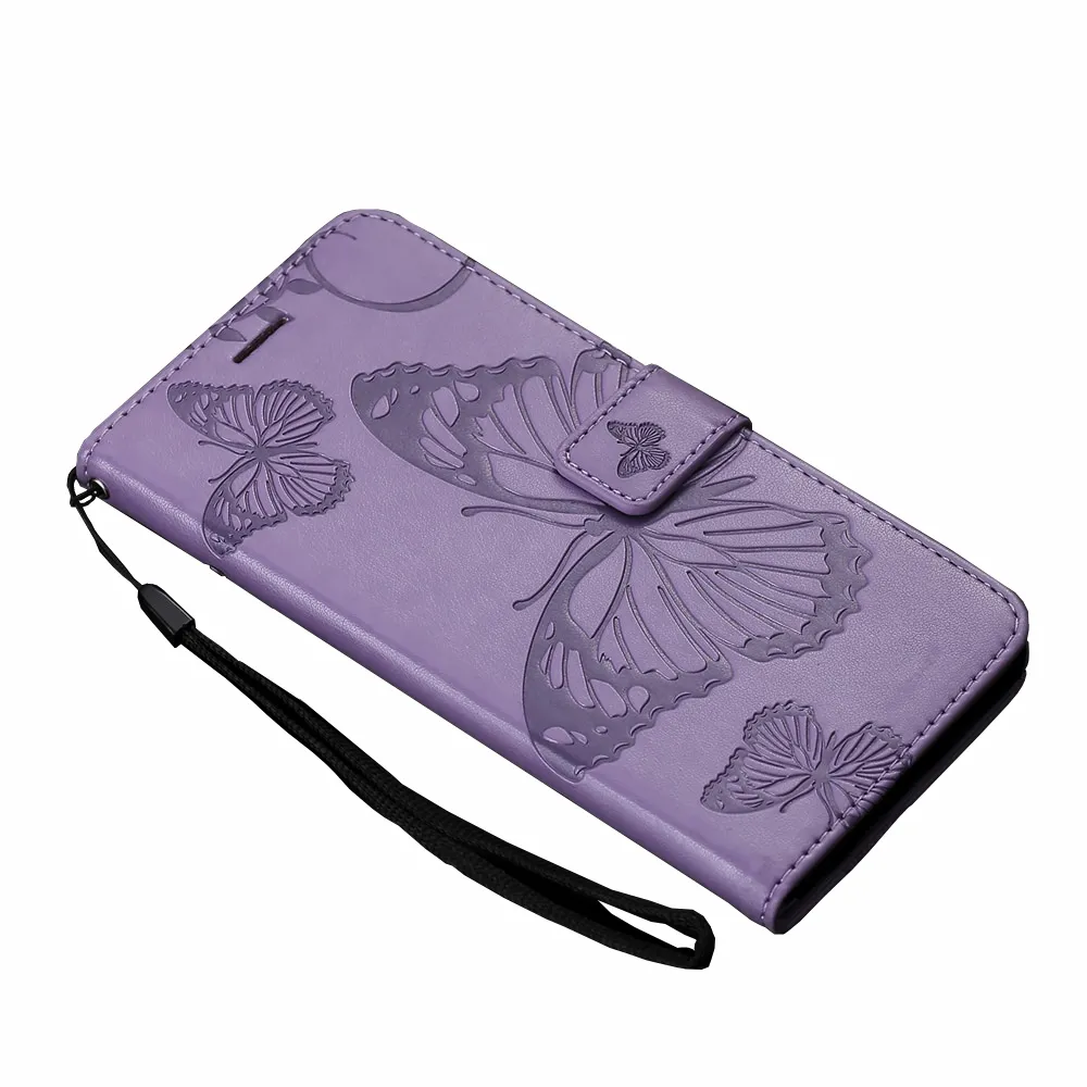 Anymob Samsung Violet Flip Leather Case Wallet Cover Stand Cover