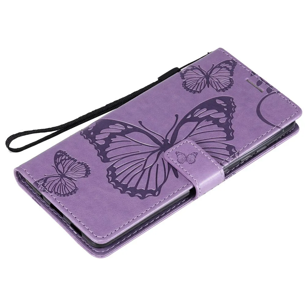 Anymob Samsung Violet Flip Leather Case Wallet Cover Stand Cover