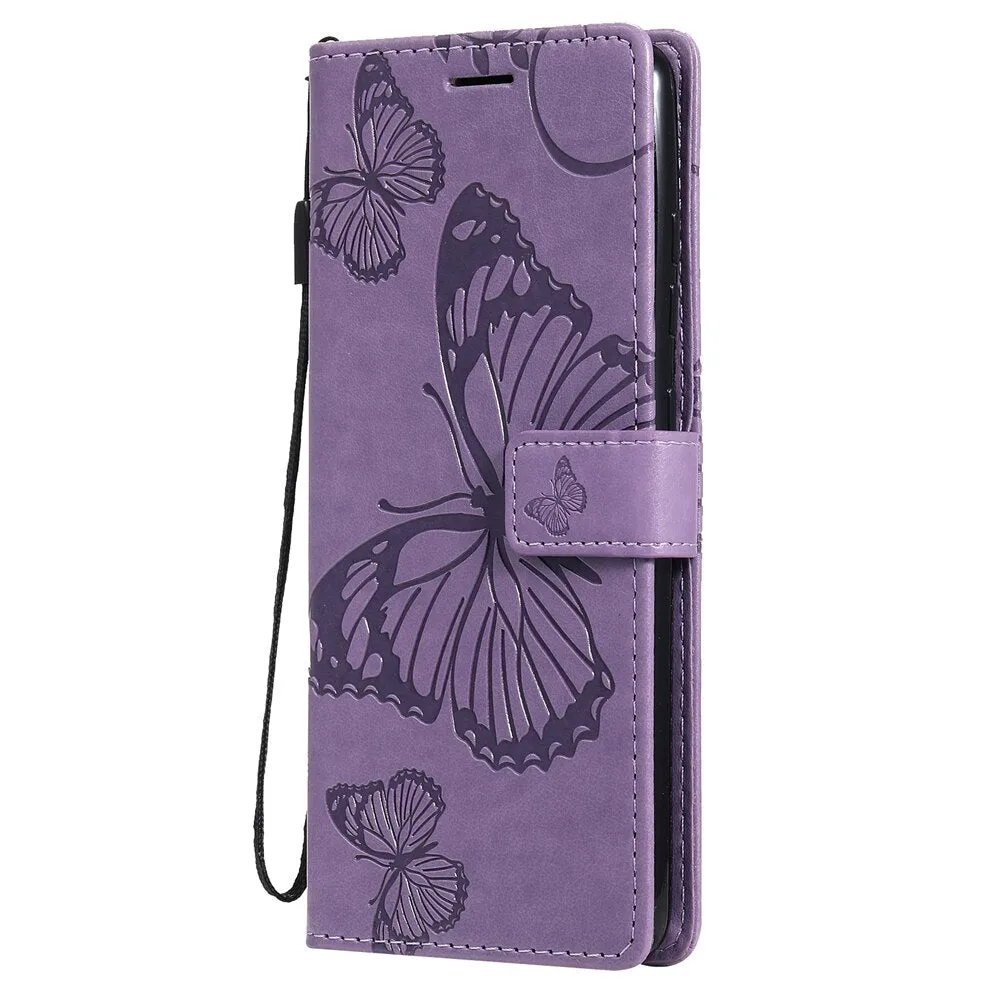 Anymob Samsung Violet Flip Leather Case Wallet Cover Stand Cover