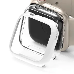 Apple Watch Series 9/8/7 (41mm) Slim Clear and White Case By Ringke