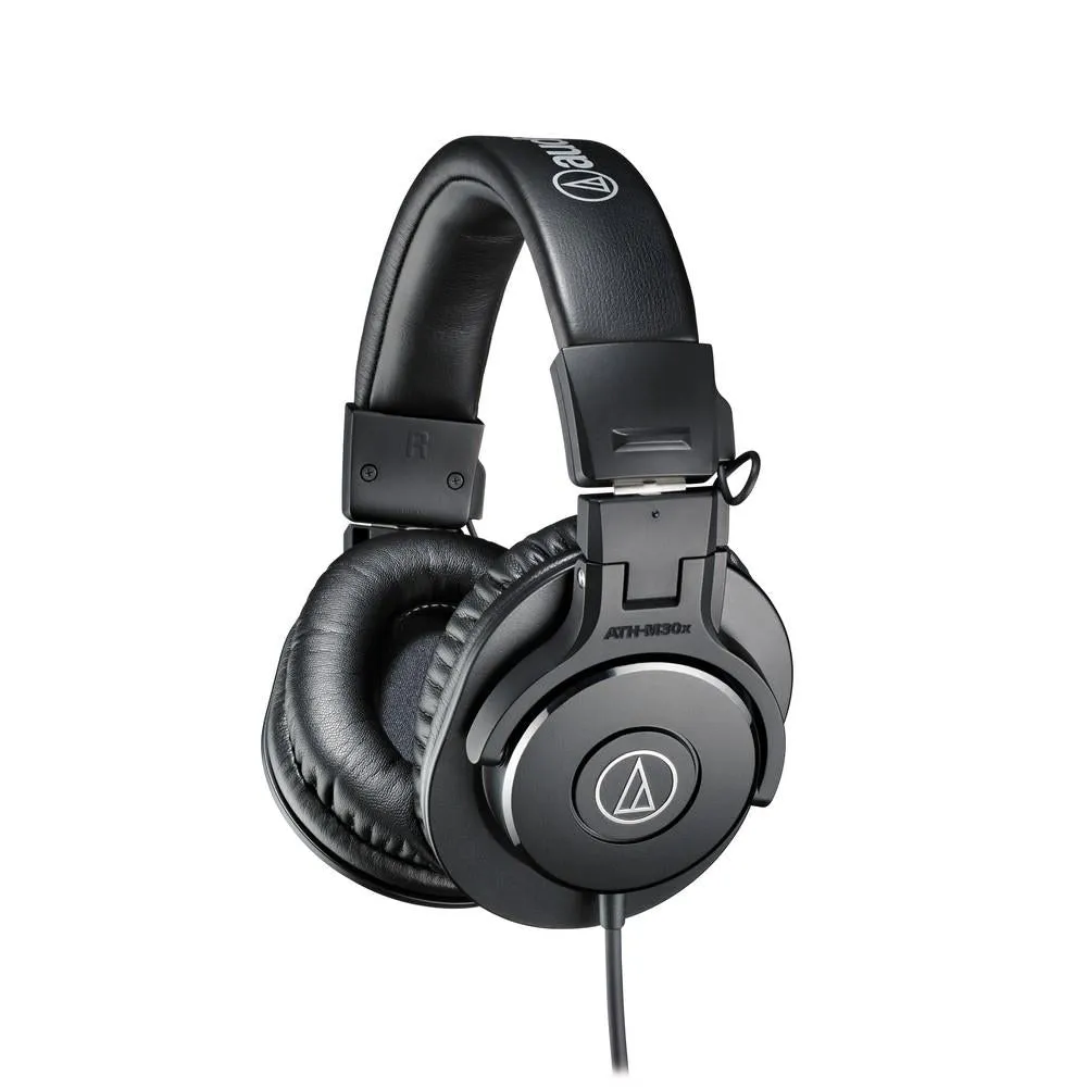 Audio Technica ATH-M30X Fixed Cable Monitoring and Tracking Headphones