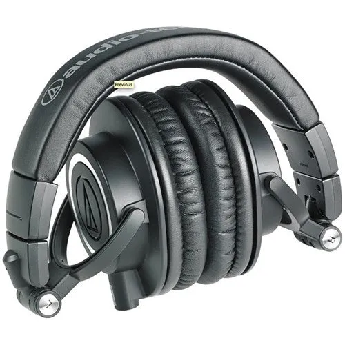 Audio Technica ATH-M50x Studio Headphones (Black)