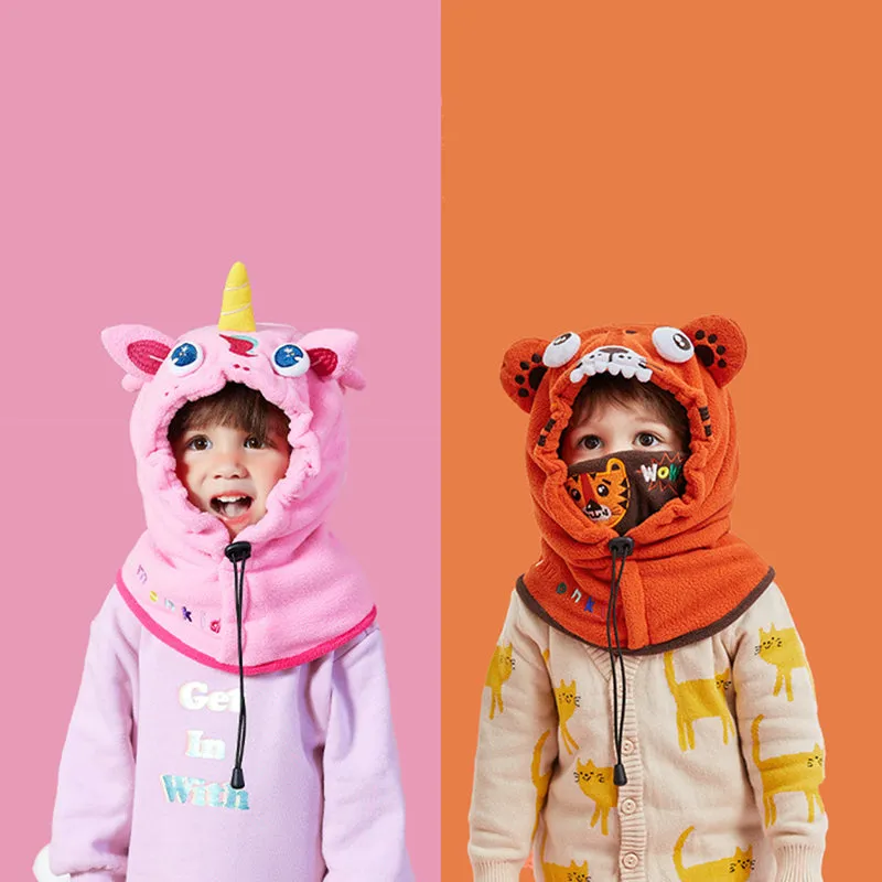 Autumn Cute Animal Winter Children Earmuff Kids Warm Hat